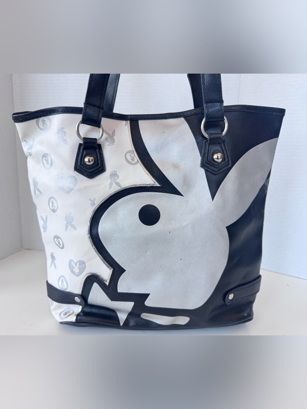 Y2K playboy faux tote bag bunny bag shoulder bag